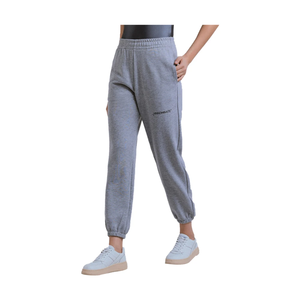 Hinnominate Grijze Elastische Casual Chic Broek Gray Dames