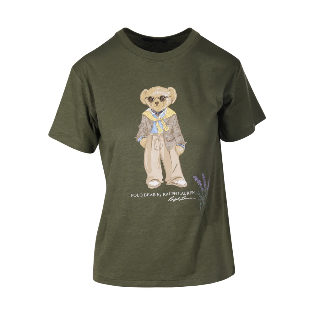 Ralph Lauren Garden Trail Bear Mouwloos T-Shirt Green Dames