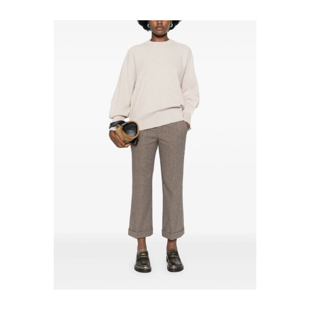 BRUNELLO CUCINELLI Beige Sweatshirt Aw24 Damesmode Beige Dames