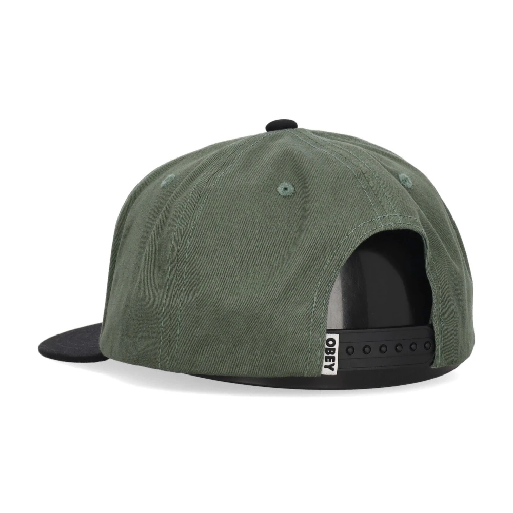 Obey Gebogen Klep Snapback Pet Green Heren