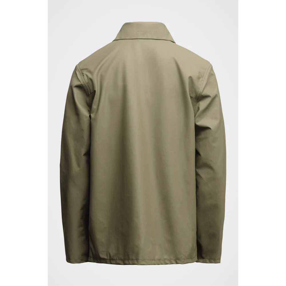 Stutterheim Lichtgewicht Waterdicht Overshirt Green Heren