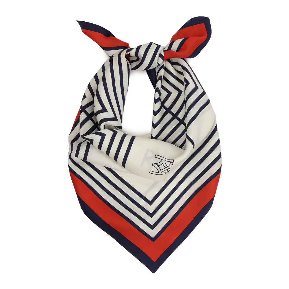 Kazar Zijden sjaal in marine stijl Multicolor Dames