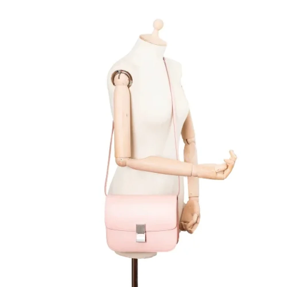 Celine Vintage Pre-owned Leather celine-bags Pink Dames