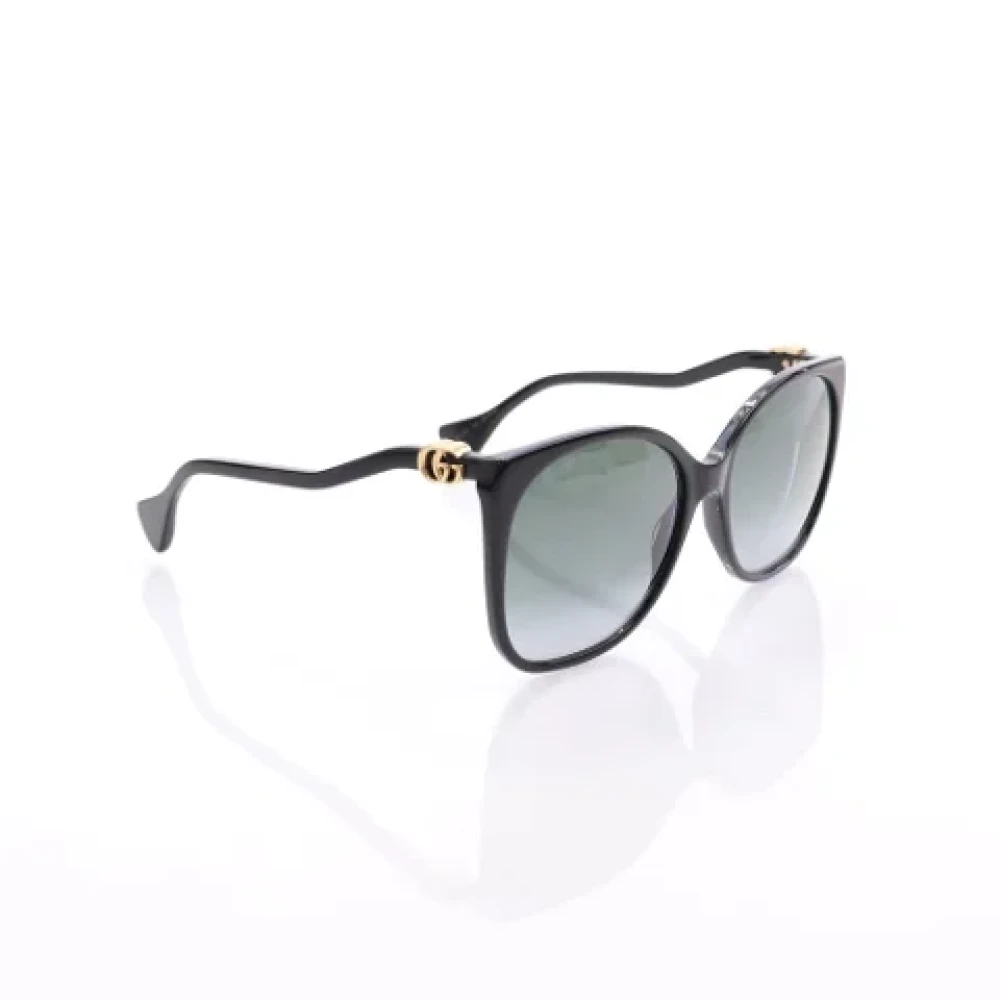 Gucci Vintage Pre-owned Plastic sunglasses Black Dames