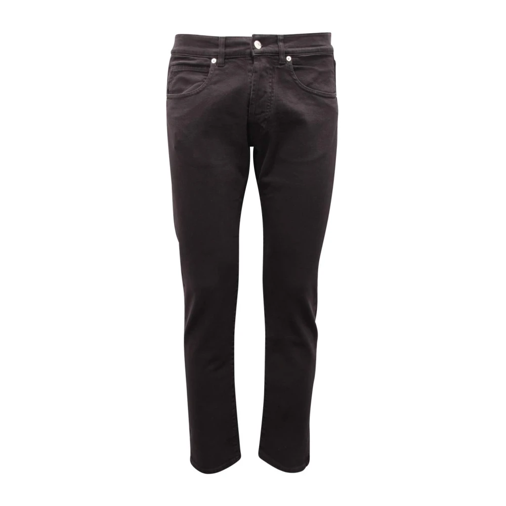 Nine In The Morning Men's Black Denim Trousers Made In Italy