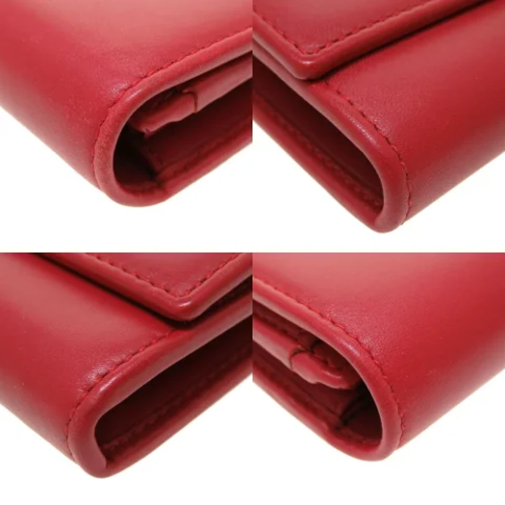 Gucci Vintage Pre-owned Leather wallets Red Dames