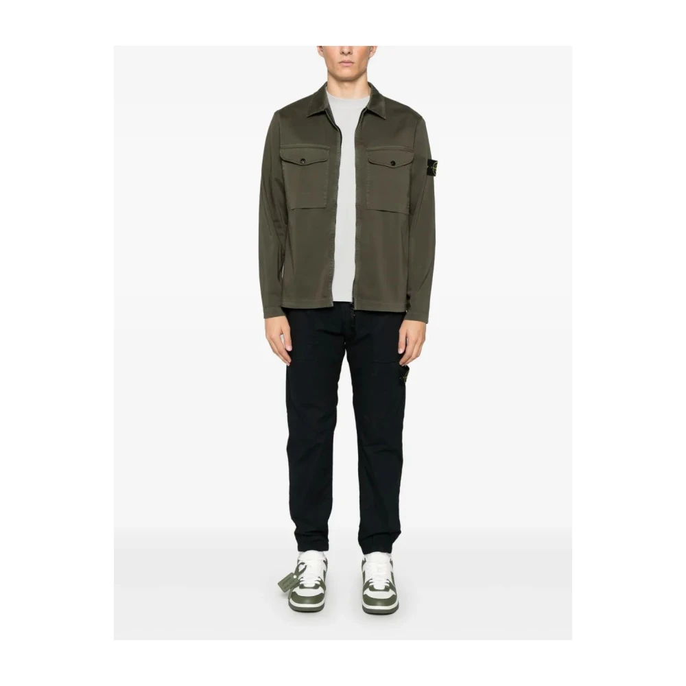 Stone Island Casual Cargo Broek voor Mannen Blue Heren