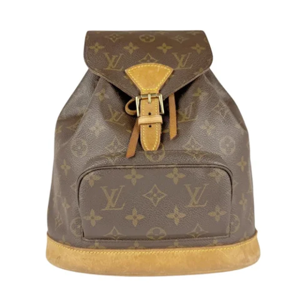 Louis Vuitton Vintage Pre-owned Canvas backpacks Brown Dames