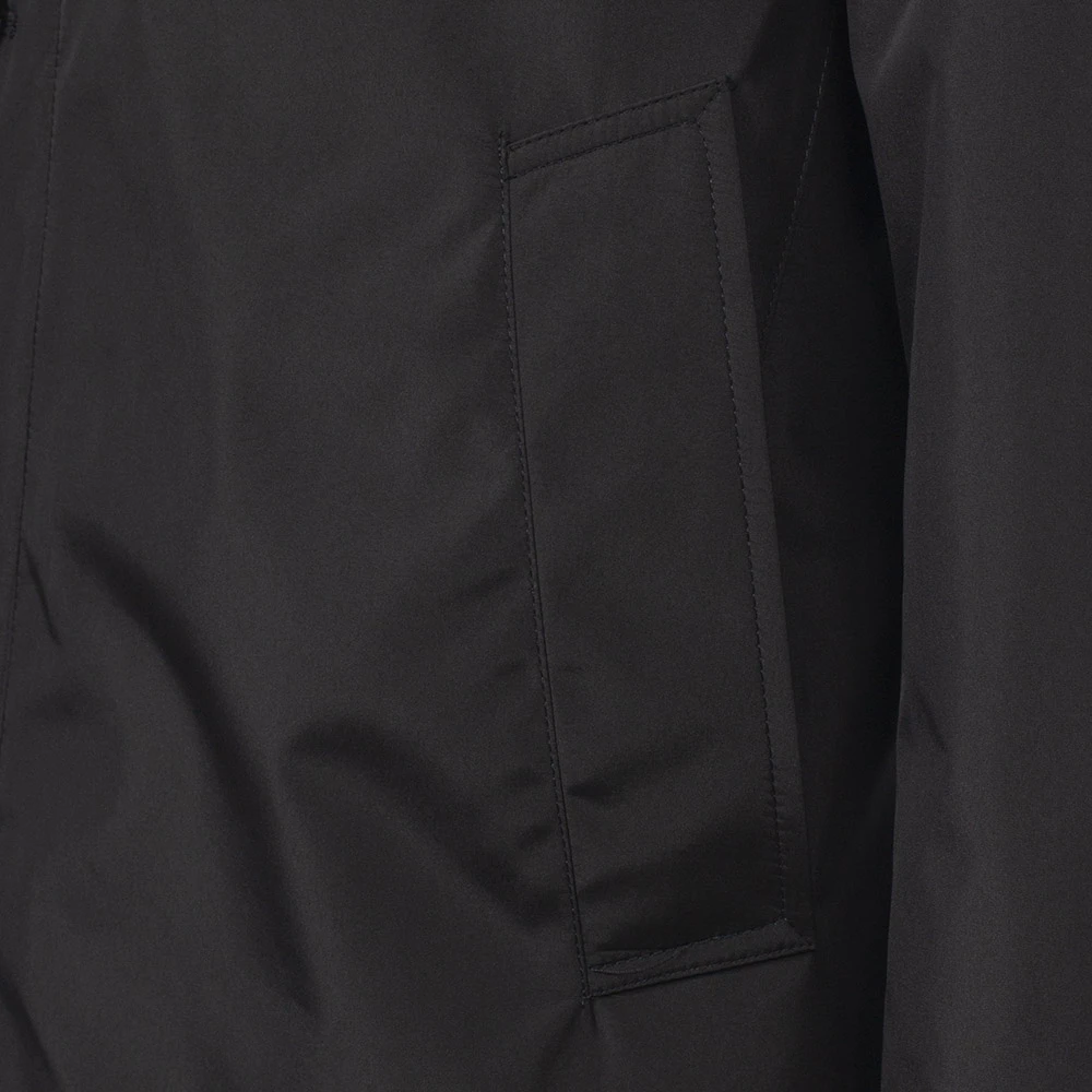 Kired Donkerblauwe Lange Jas met Klassieke Kraag Blue Heren