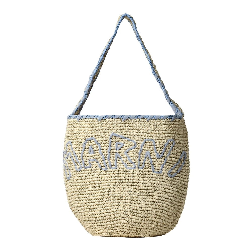 Marni Femme Beige - Sac Hobo Épaule Moyen - Sacs - Taille: One Size