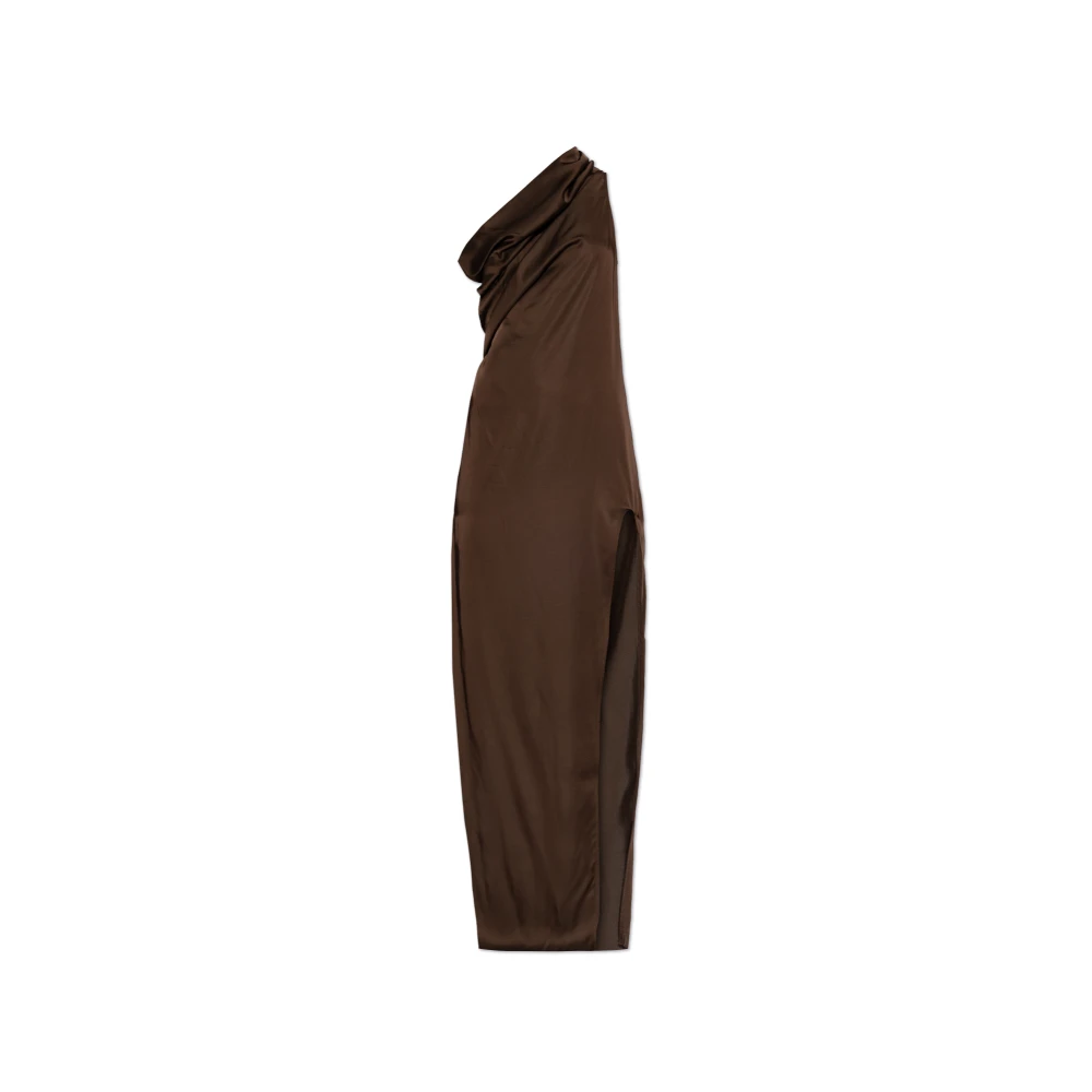 Rick Owens Athena Jurk Brown Dames