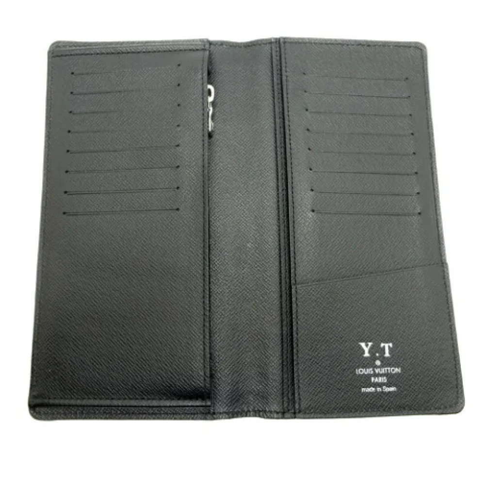 Louis Vuitton Vintage Pre-owned Leather wallets Black Dames