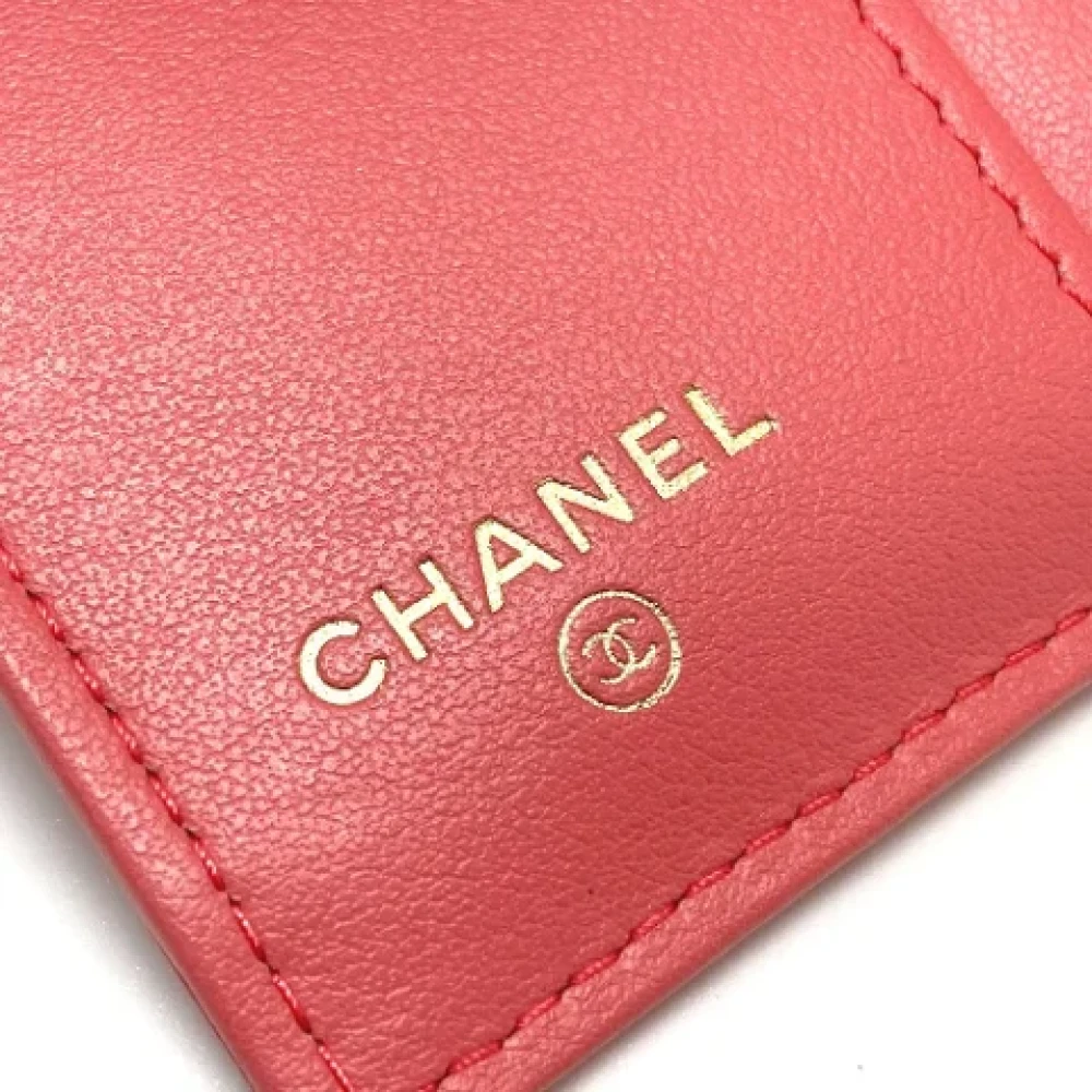 Chanel Vintage Pre-owned Leather wallets Pink Dames