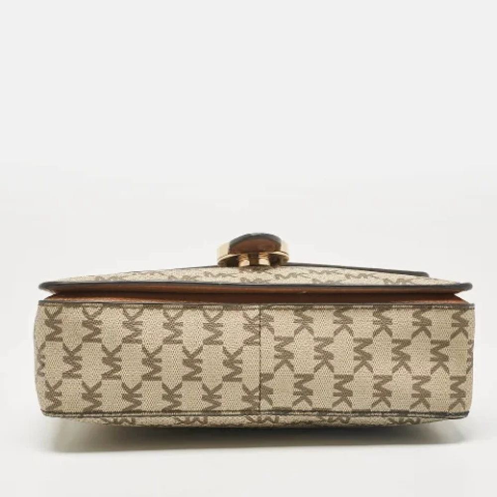 Michael Kors Pre-owned Leather crossbody-bags Beige Dames