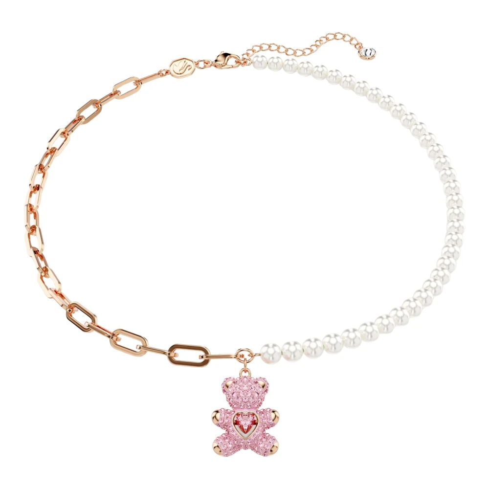 Swarovski Unisex Pink Necklace Teddy Pendant (Pink) 5669166 - Necklaces - One Size - Accessories