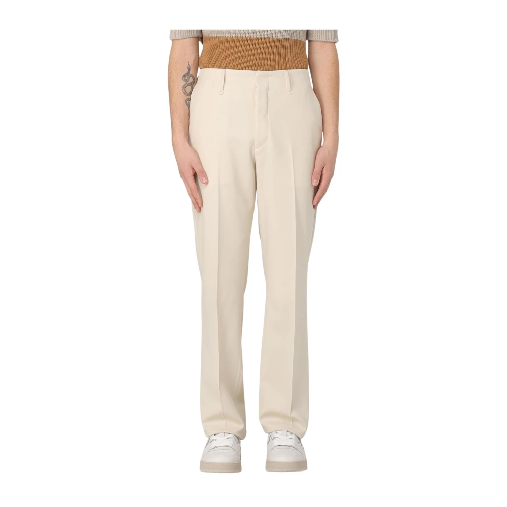 Fendi Mannelijk Beige Luxe Stijlvolle Herenbroek