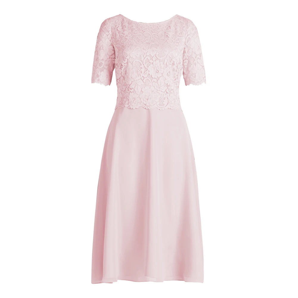 Vera Mont Kanten Cocktailjurk Glamour Chic Pink Dames