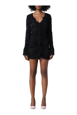 elegant-black-v-neck-mini-dress