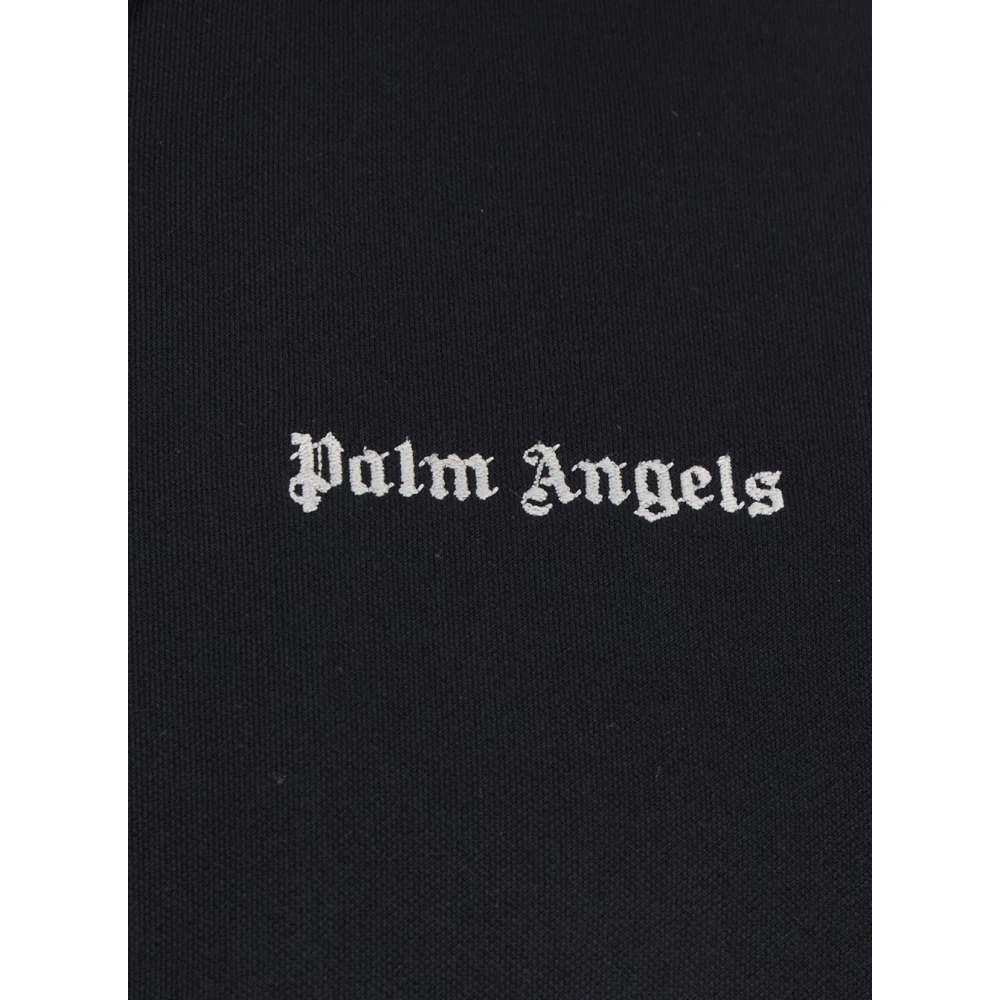 Palm Angels Klassiek Logo Zwart Sweatshirt Tech Stof Black Heren