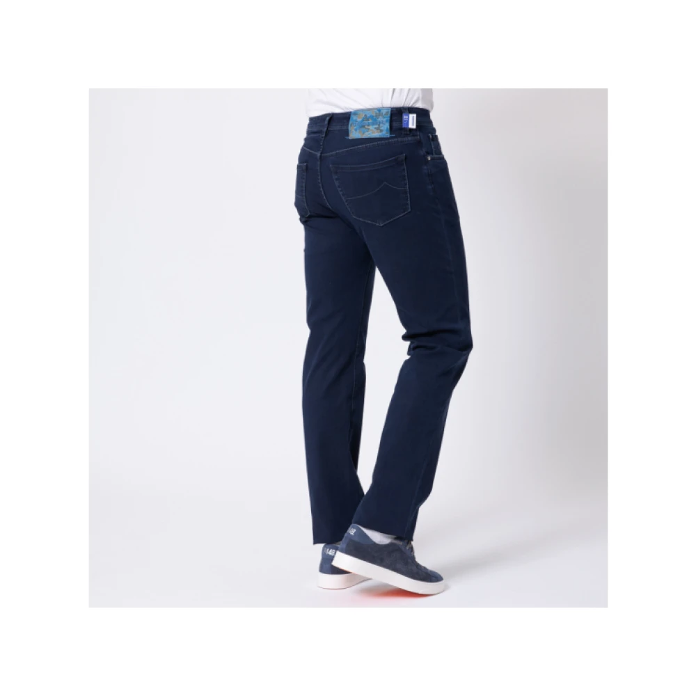 Jacob Cohën Navy Blue Bard Slim Fit Jeans Blue Heren