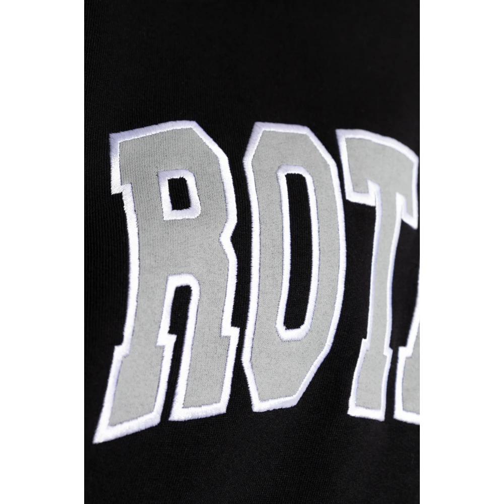 Rotate Birger Christensen Sweatshirt met logo Black Dames