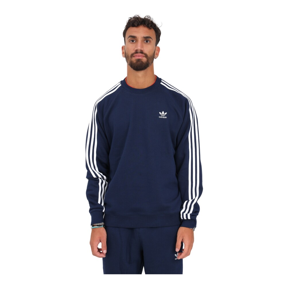 Pull bleu adidas sale