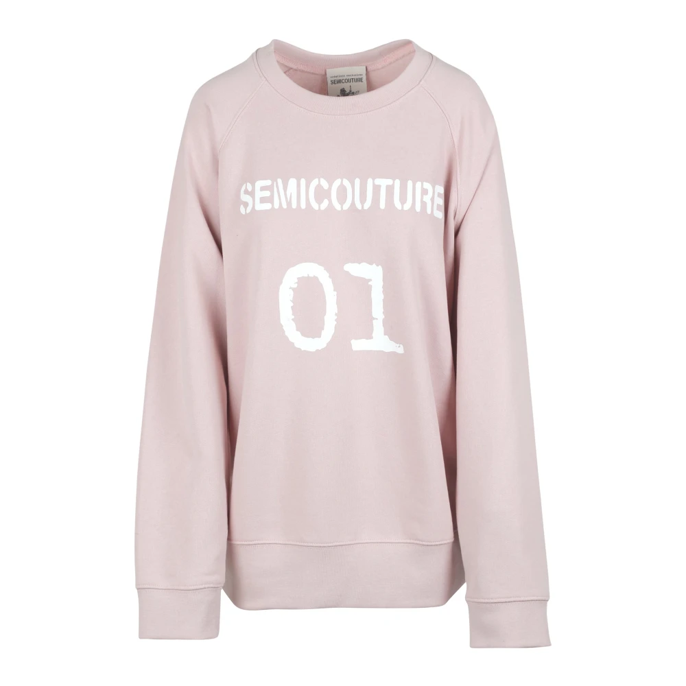 Semicouture Y4Sp10 Sweatshirt Pink Dames