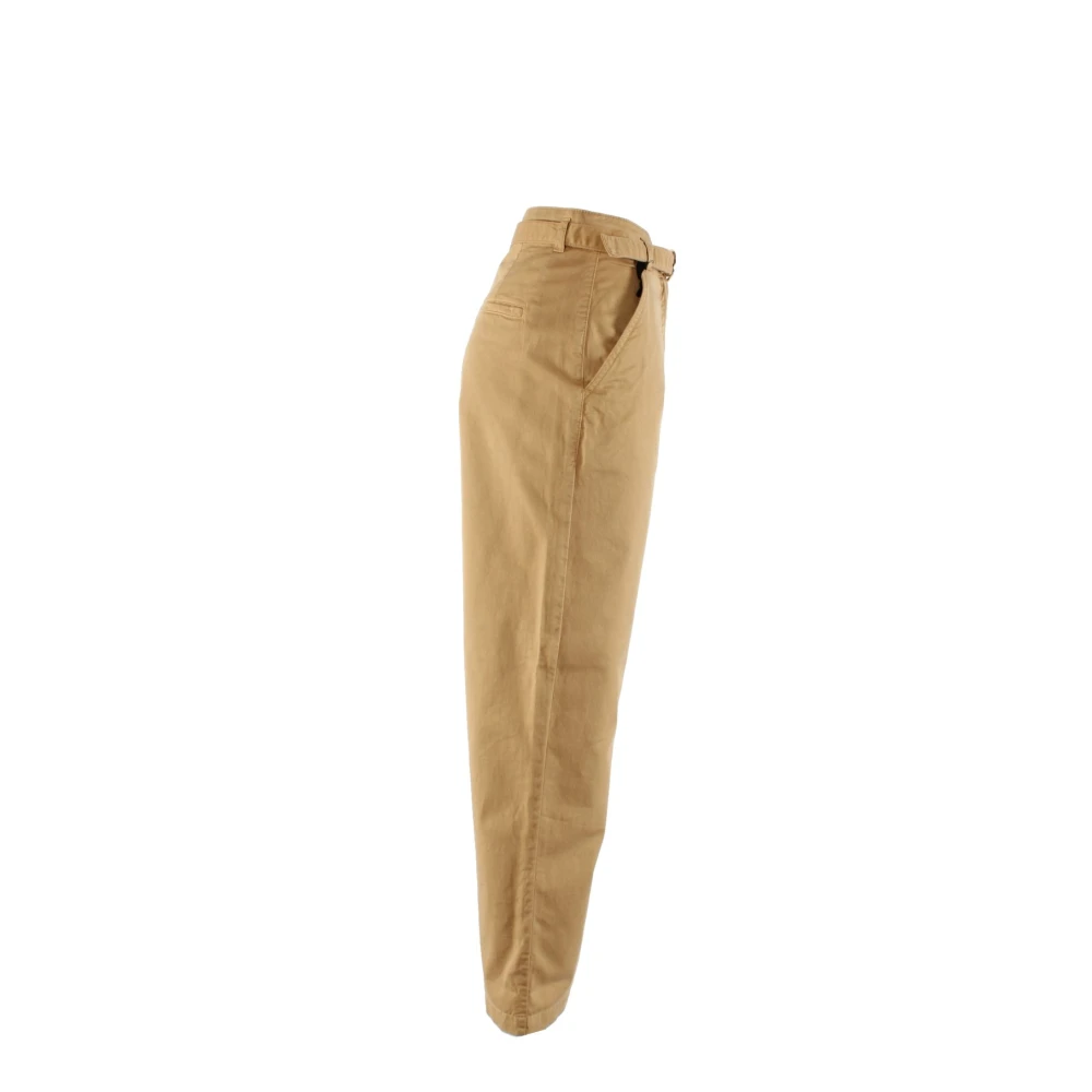 pinko Beige Chino Broek met Riem Beige Dames
