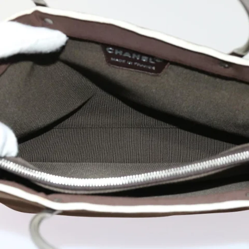 Chanel Vintage Pre-owned Fabric handbags Brown Dames