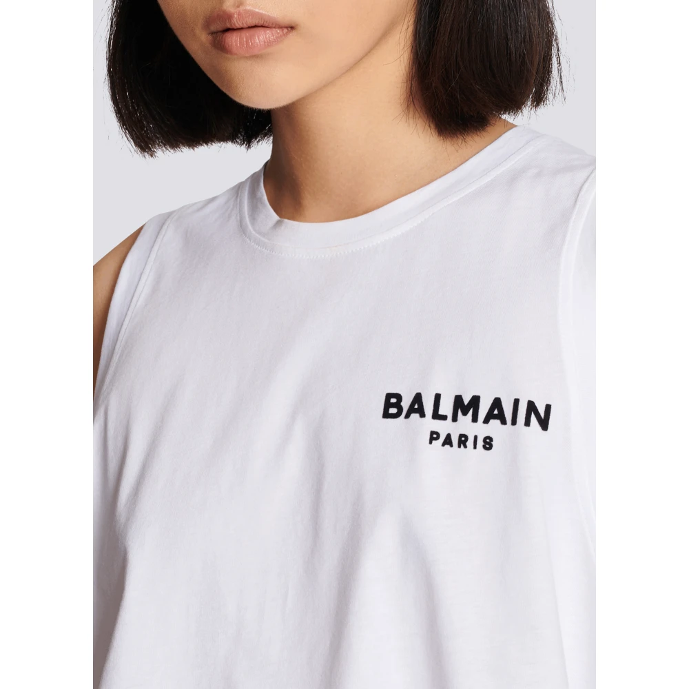 Balmain Flock tanktop White Dames