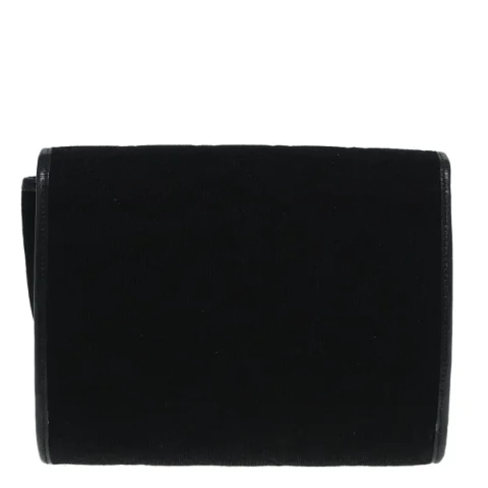 Chanel Vintage Pre-owned Cotton chanel-bags Black Dames