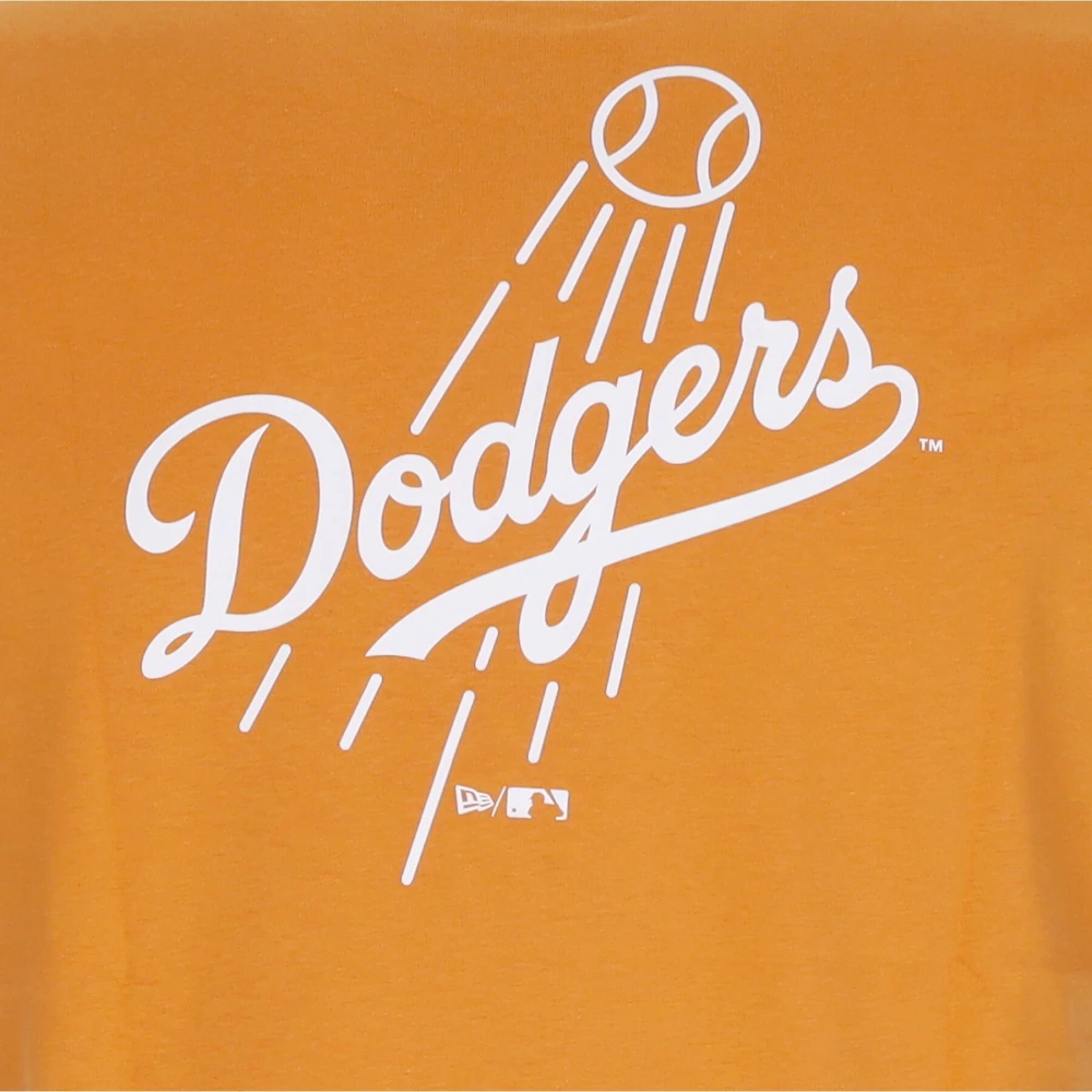 new era Dodgers Baseball Tee Oranje Wit Orange Heren