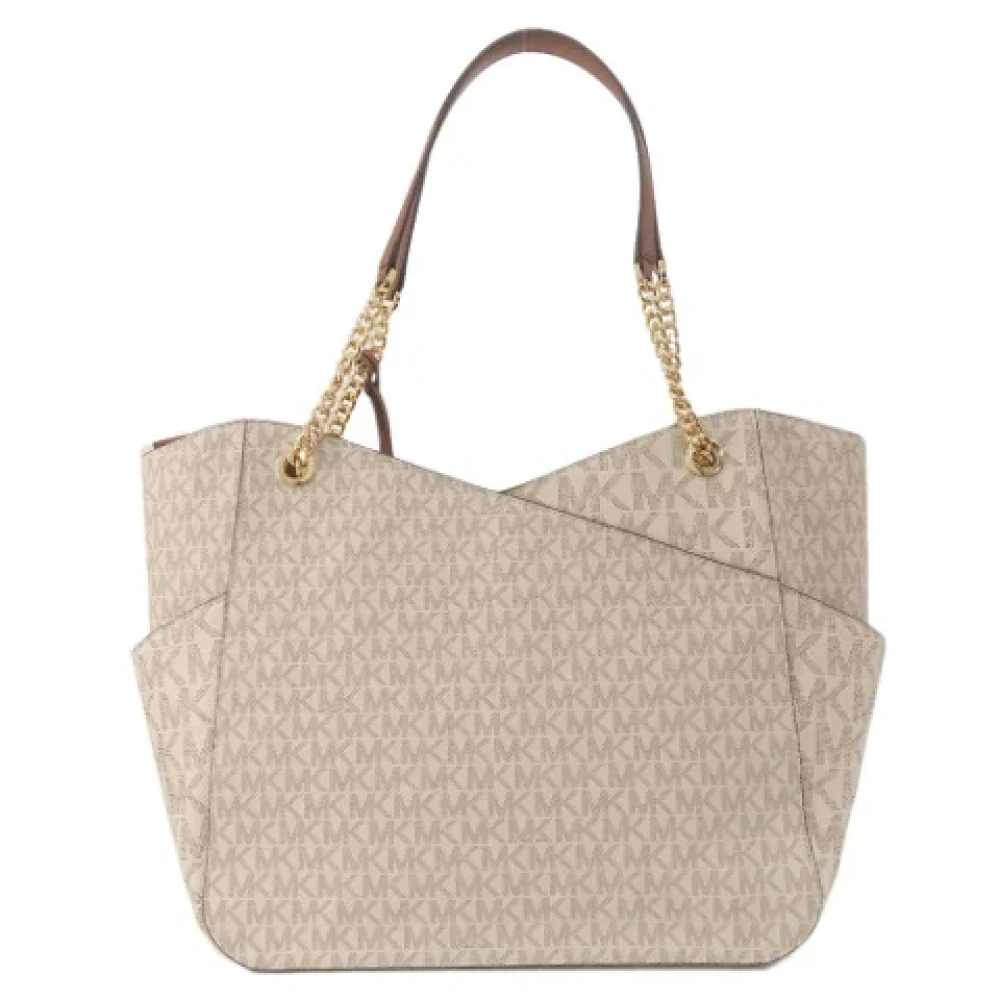 Michael Kors Pre-owned Canvas shoulder-bags Beige Dames