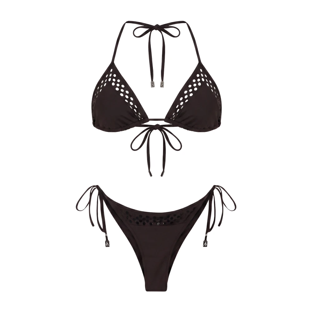 The Attico Women's Brown Bikini - Bikinis - M - Swimwear
