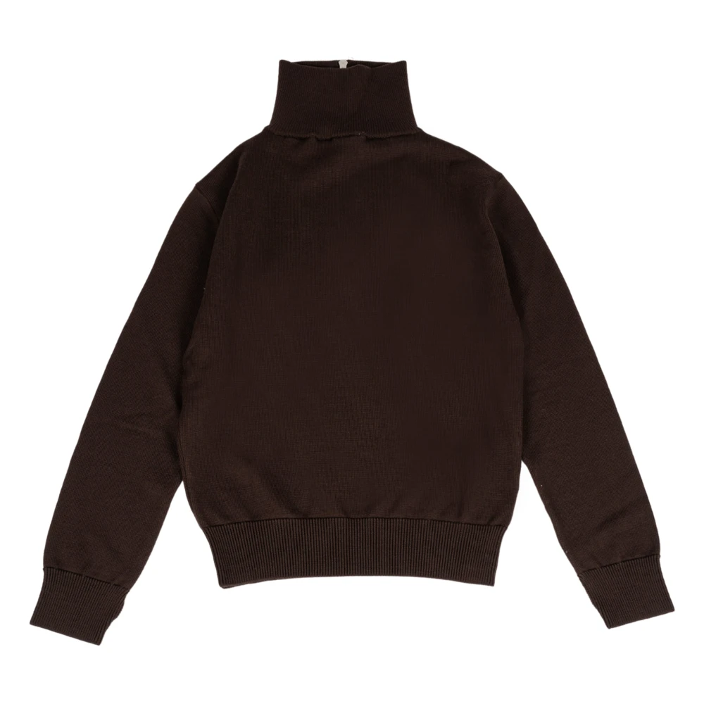 Courrèges Bruine wollen trucker trui Brown Heren