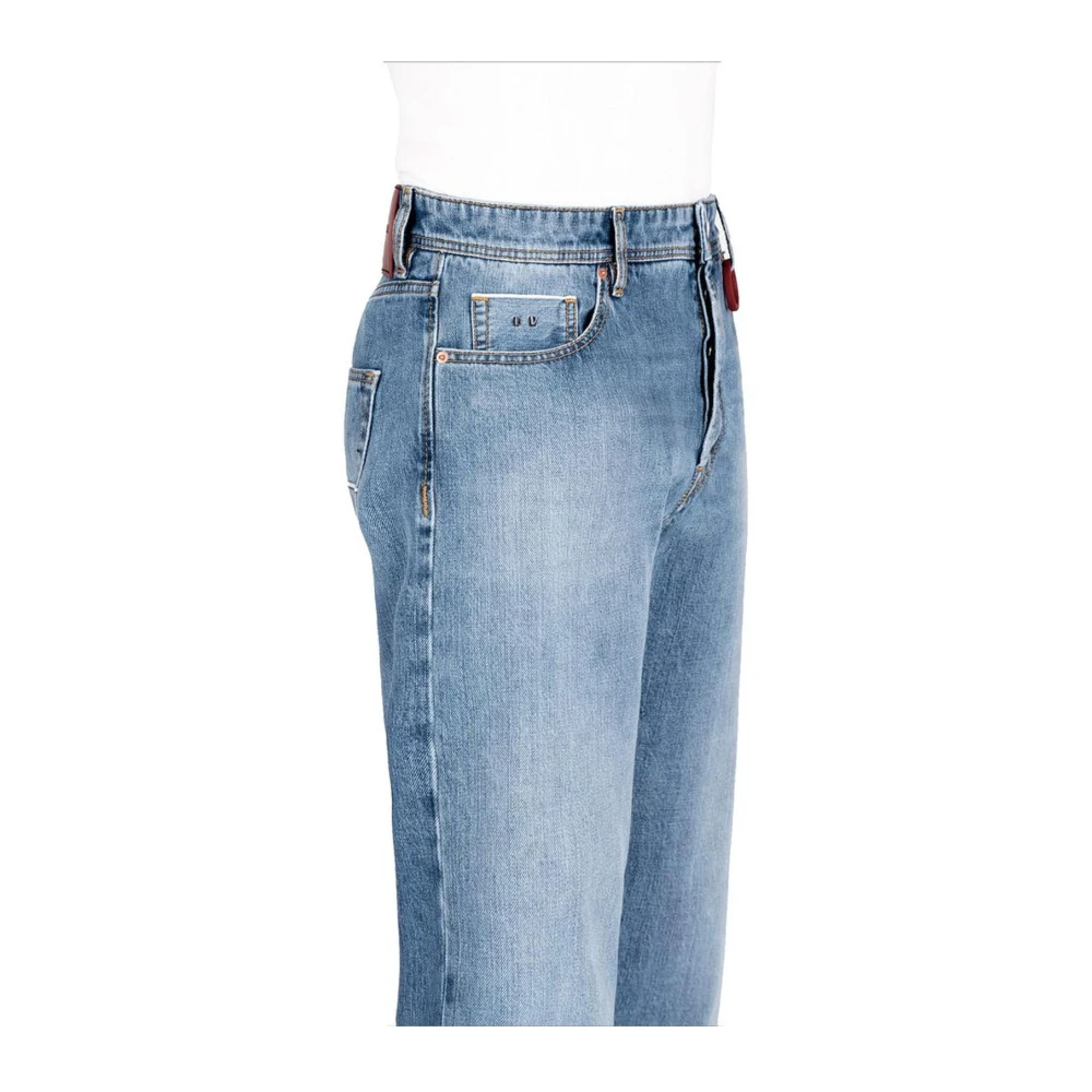 Tramarossa Lichtblauwe Katoenen Selvedge Jeans Blue Heren