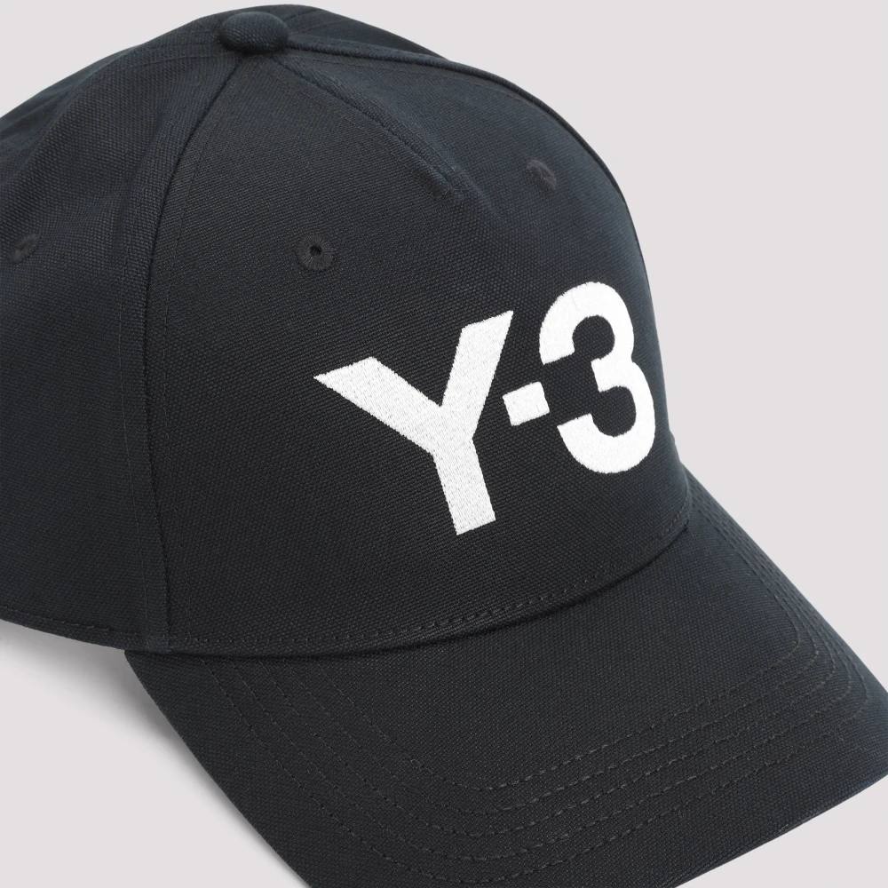 Y-3 Zwarte Logo Pet Black Heren