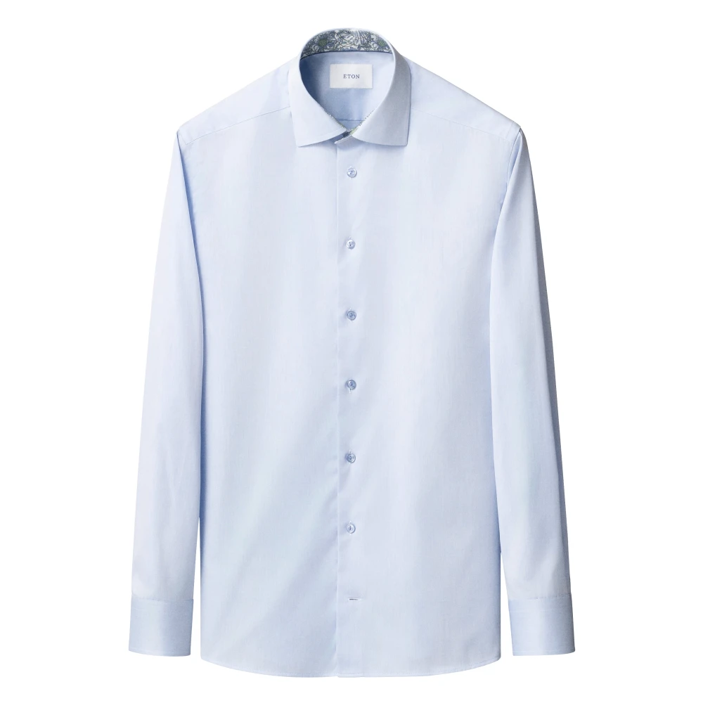 Eton Blue Contemporary Fit Signature Twill Shirt - Male - Formal Shirts - 4XL - Shirts