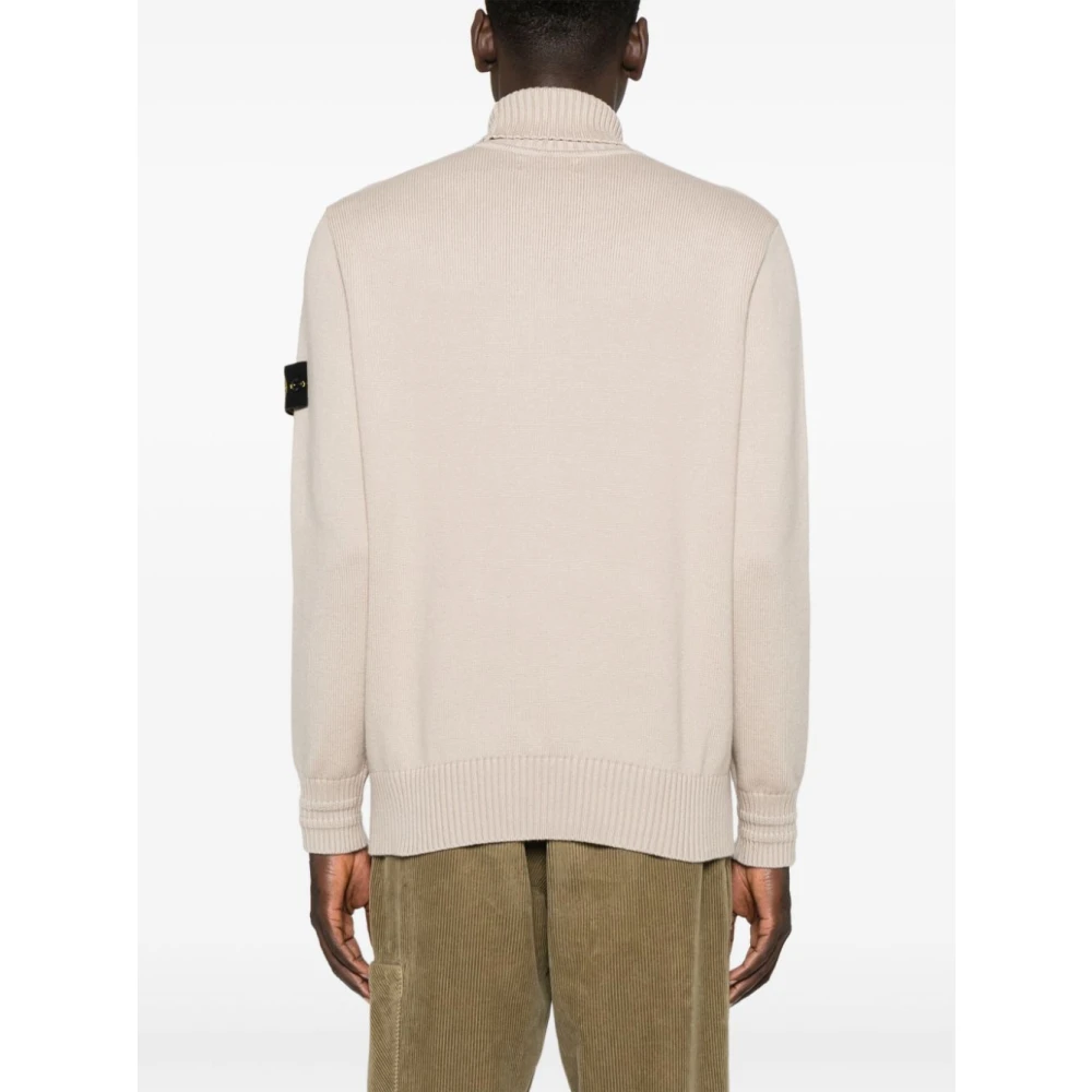 Stone Island Casual Gebreide Pullover Sweater Beige Heren