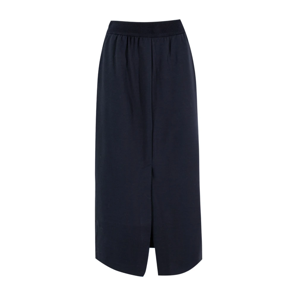 Le Tricot Perugia Sensuele Lange Rok Blue Dames