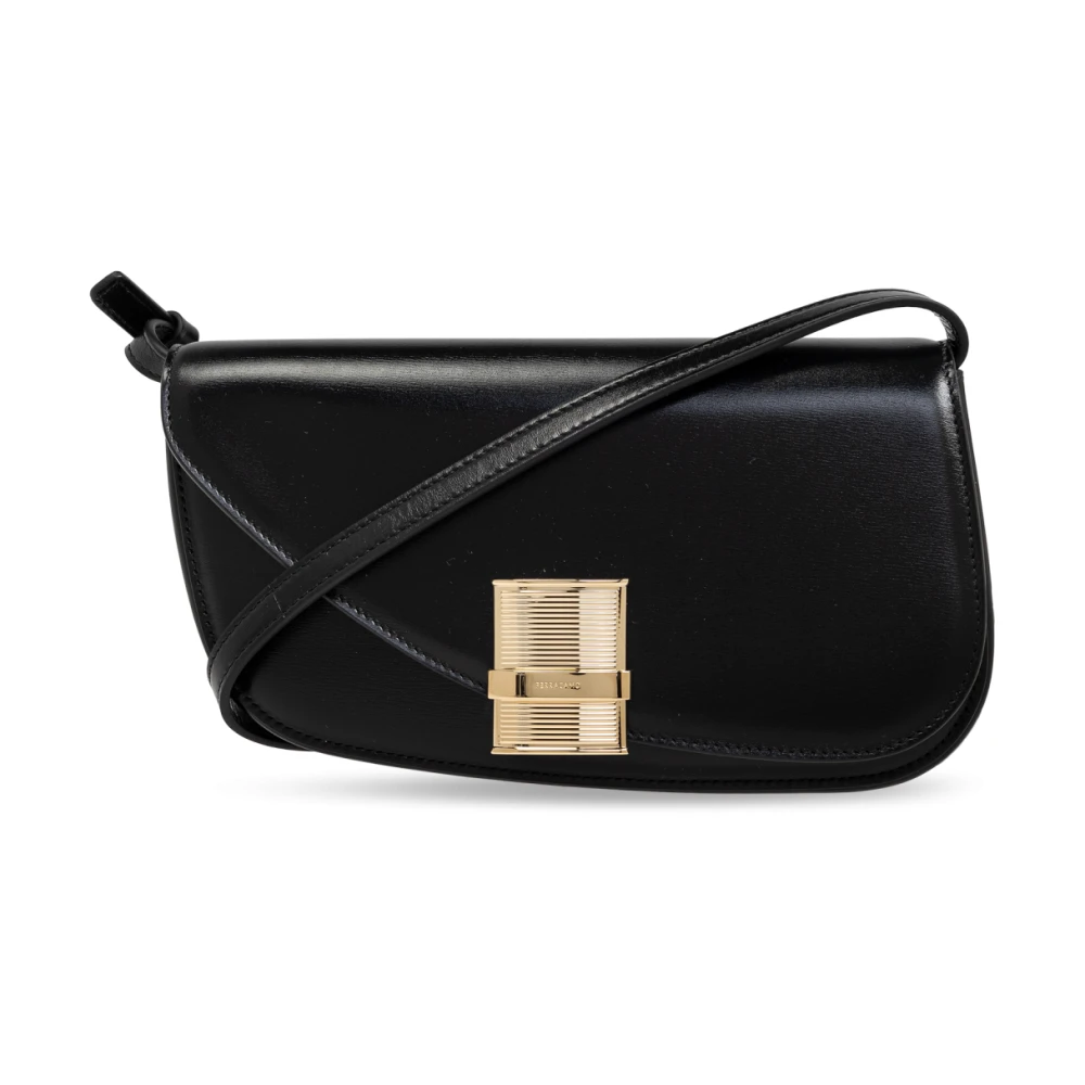 Salvatore Ferragamo Schoudertas Fimma XS Black Dames