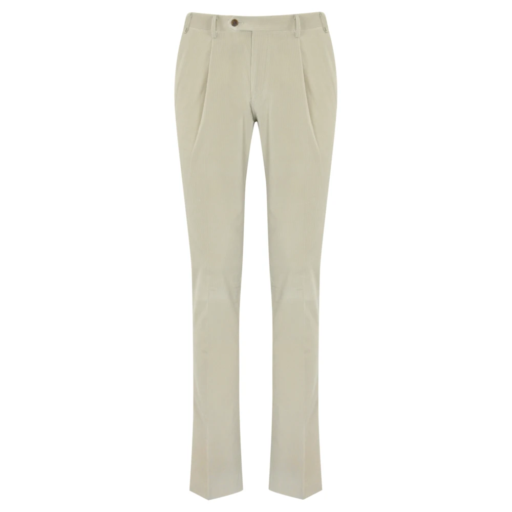 Corneliani Beige Katoenen Klassieke Herenbroek Beige Heren