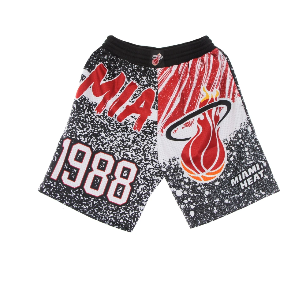 Mitchell & Ness Miami Heat Sublimated Basketbalshorts Multicolor Heren