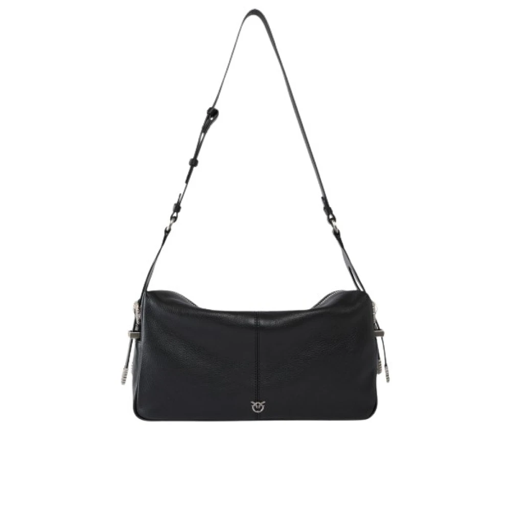 Pinko Donna Nero - 24 Classic Vitello New Biker - Bags - One Size - Immagine 4
