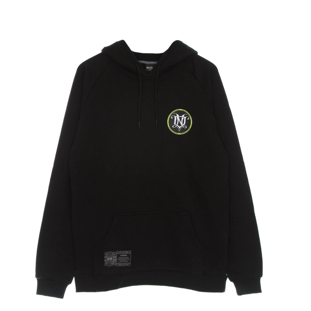 Dolly Noire Men's Black Monogram Lightweight Hooded Sweatshirt - Hoodies - Xl - Sweatshirts & Hoodies
