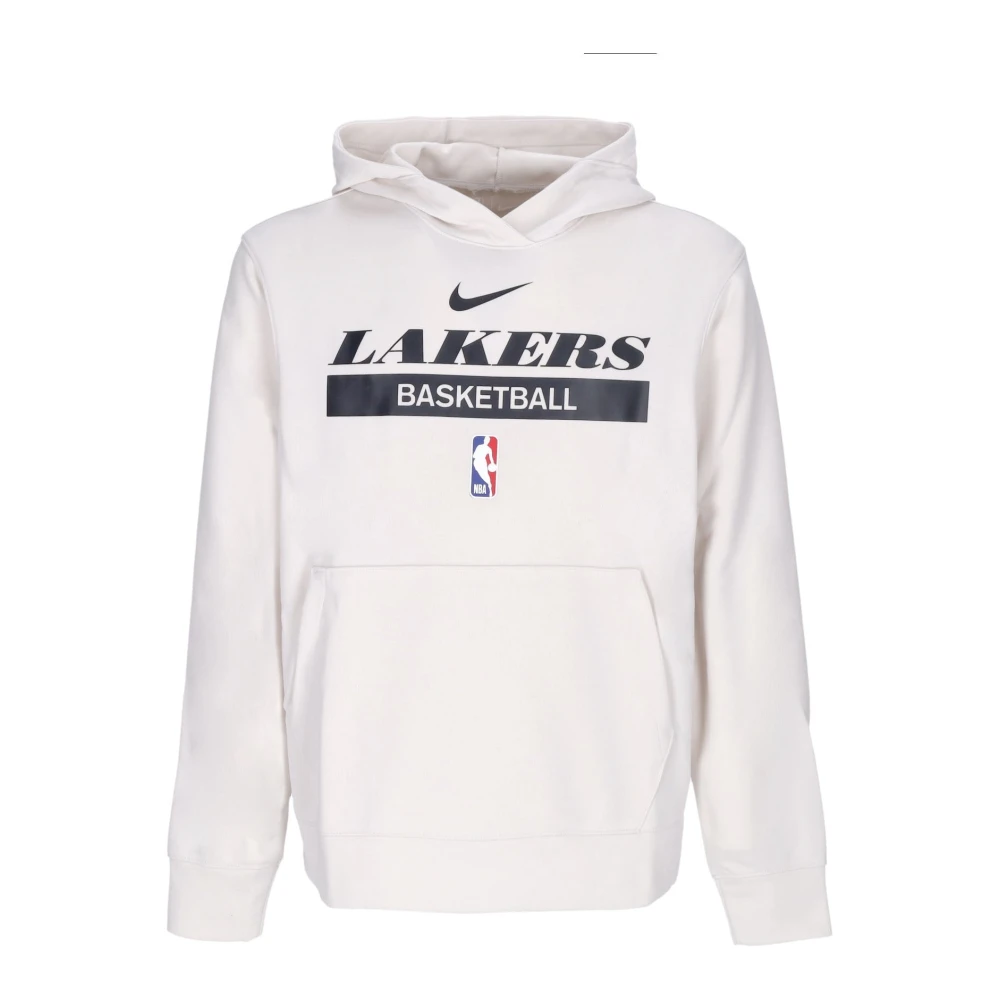 Nike Men's Gray Long Sleeve Training Tops, Xl, Nba Lightweight Hoodie Los Angeles Lakers