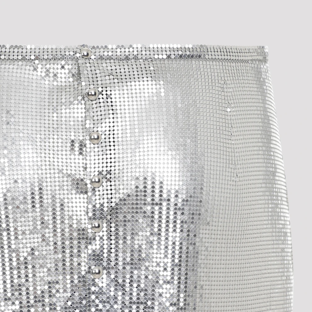 Paco Rabanne Zilveren Minirok Gray Dames