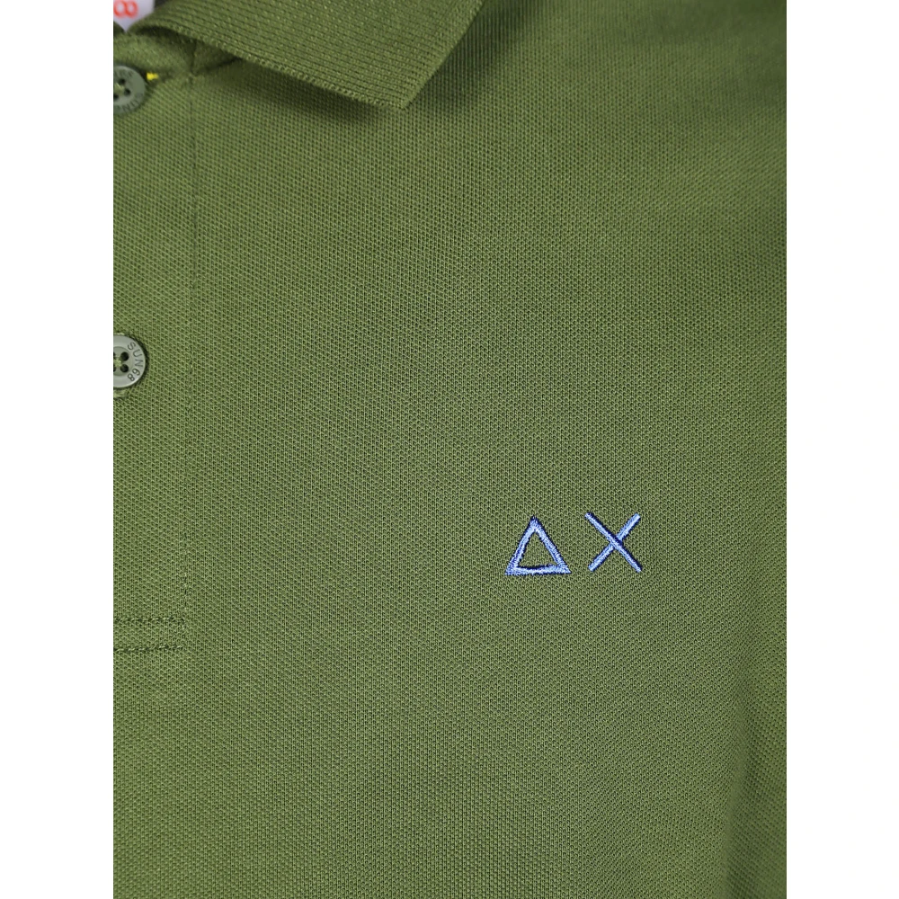 Sun68 Klassieke Polo Base Shirt Green Heren