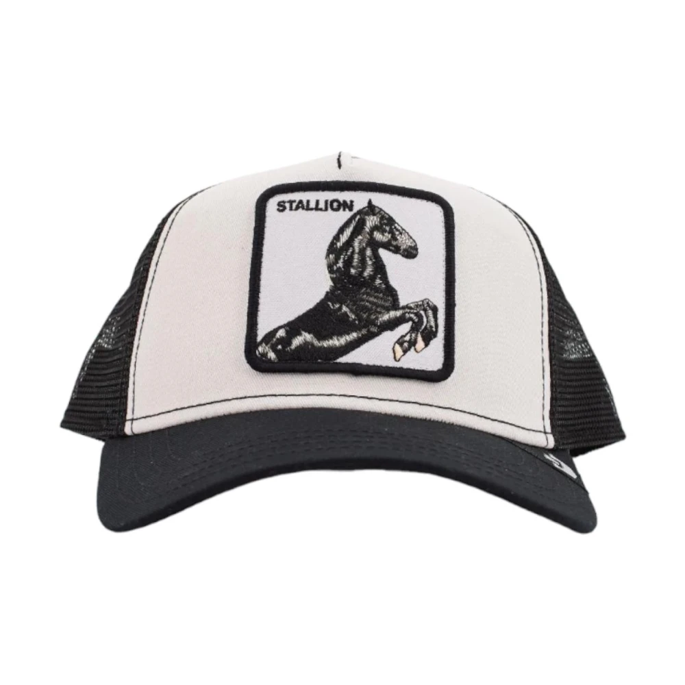 Goorin Bros Stalion Paardenprint Katoenen Pet Black Heren