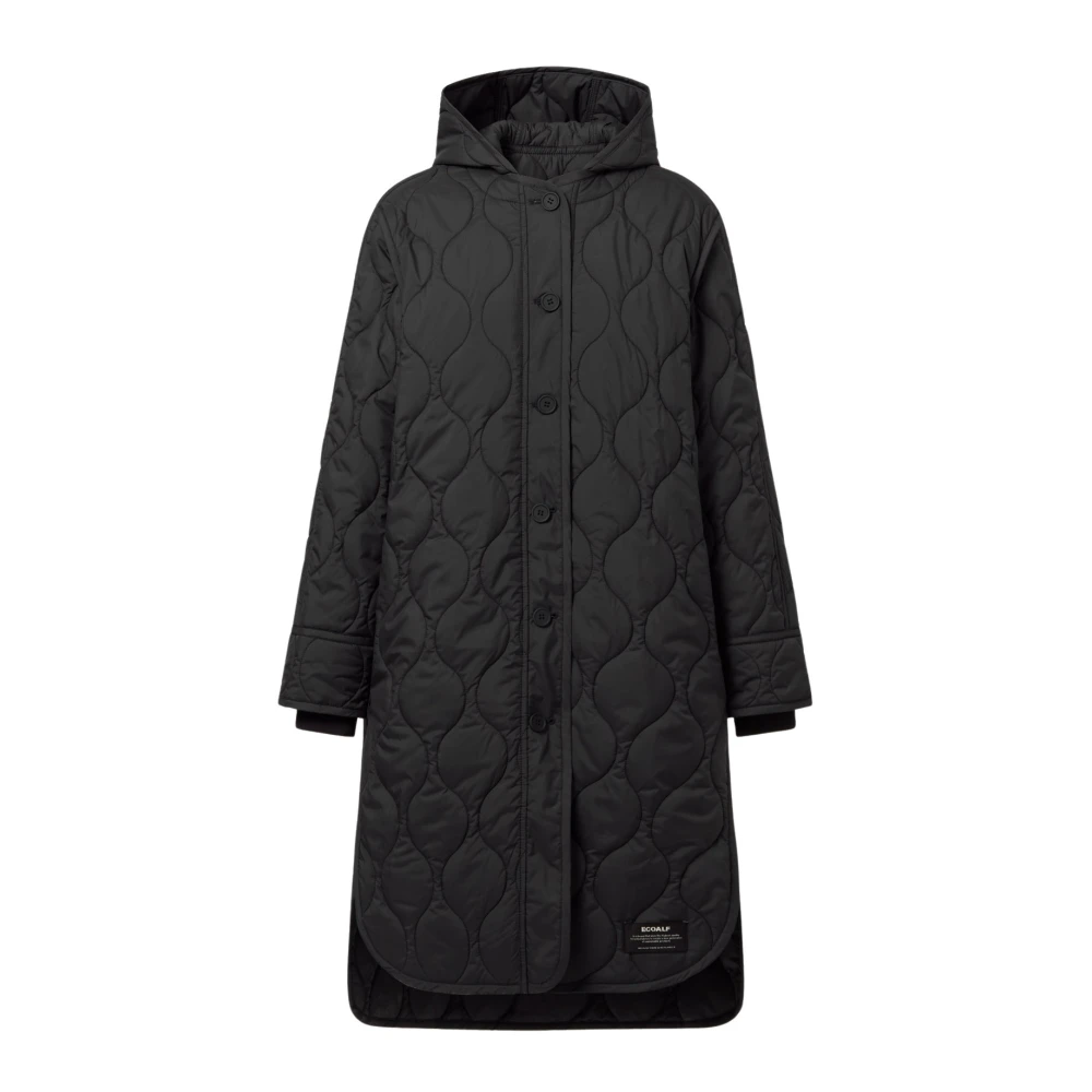 Ecoalf Antraciet Jas Black Dames